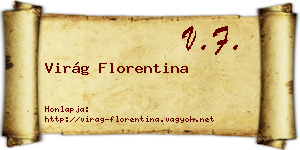 Virág Florentina névjegykártya