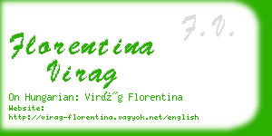 florentina virag business card